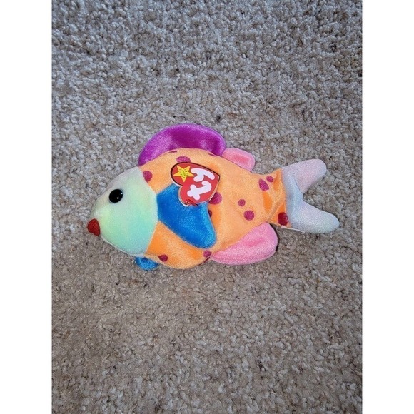 Ty Beanie Baby: Lips the Fish - Picture 1 of 5